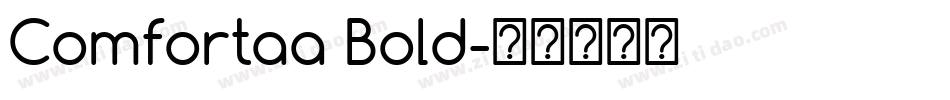 Comfortaa Bold字体转换
